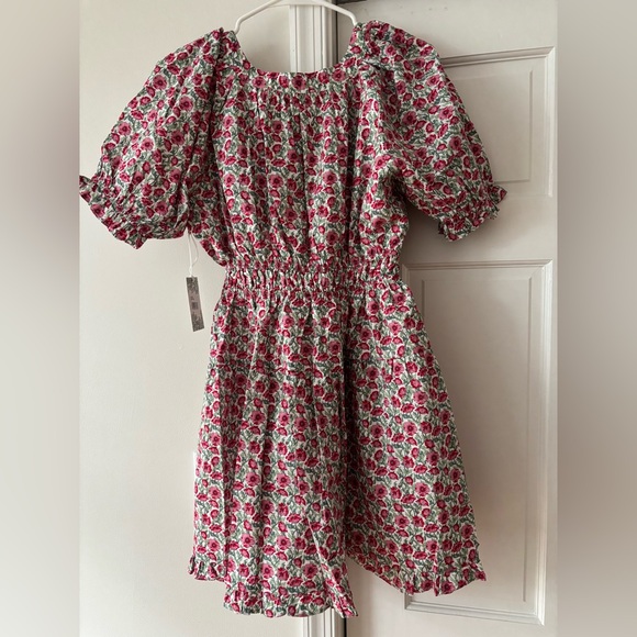 NWT Tuckernuck Hyacinth House Red Dahlia Floral Dorothy Mini Dress - Picture 7 of 8